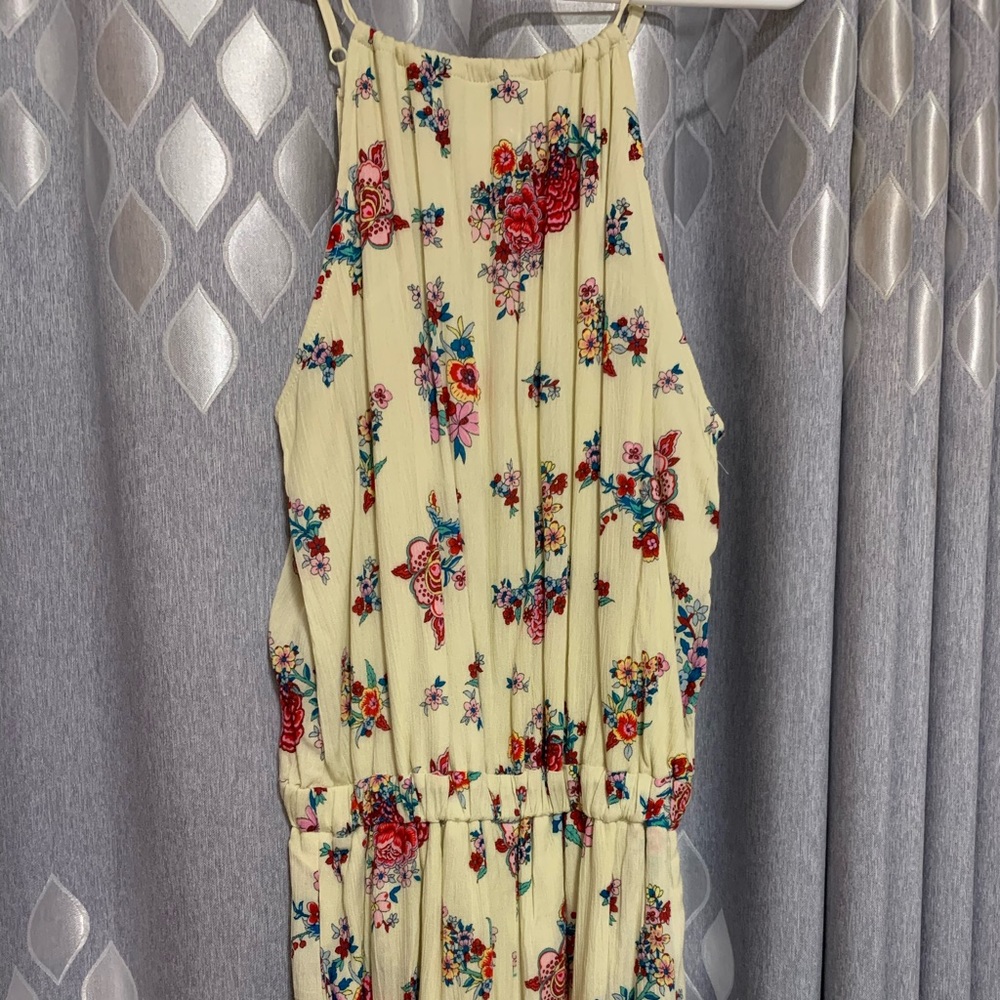 American Rag Cie brand cream/floral color romper